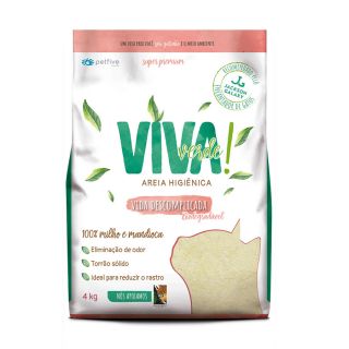 Areia Higiênica para Gatos Viva Verde Vida Descomplicada - 4kg (ROSA)