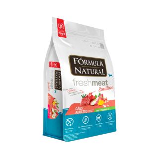 Ração Fórmula Natural Freshmeat Sensitive para Cães Adultos de Mini e Pequeno Porte Sabor Cordeiro, Mandioca e Aloe e Vera2,5KG