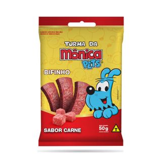Petisco Turma da Mônica Pets Bifinho para Cães Adultos Sabor Carne 50 g
