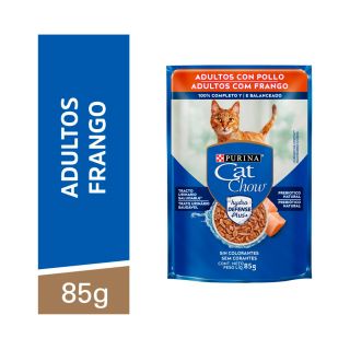 Ração Úmida Cat Chow para Gatos Adultos Sabor Frango 85g
