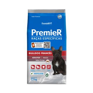 Ração Premier Bulldog Francês Cães Adultos 7,5 Kg
