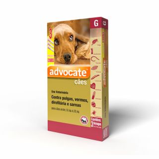 Antipulgas Advocate Cães entre 10 e 25kg 2,5ml