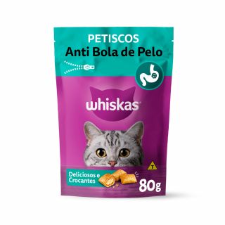 Petisco Whiskas Temptations Anti Bola de Pelo para Gatos 80g