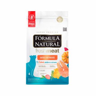 Ração Fórmula Natural FreshMeat para Gatos Adultos Castrados Sabor Salmão 1KG