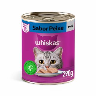 Ração Úmida Whiskas Lata para Gatos Adultos Sabor Peixe - 290g