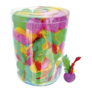 Bola Plastico com Penas Com 60 Unidades