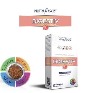 Suplemento Nutrafases Digestiv Para Cães - 20 Tabletes
