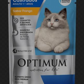 Optimum cat sache para adultos castrados 85g