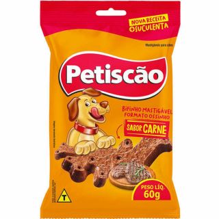 Bifinho Petiscão Ossinho de Carne para Cães - 60g