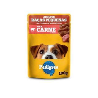 PEDIGREE SACHE CAES ADULTOS RAC PEQ CARNE 100g