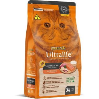 Special Cat Ultralife Castrados 10 + Salmão E Arroz 3Kg