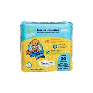 Tapete Higiênico Super Secão Baby Petix C/30 Unidades