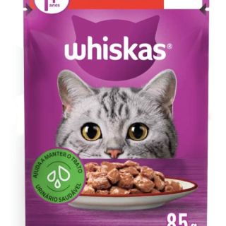 WHISKAS SACHE GATOS ADULTOS CARNE 85g