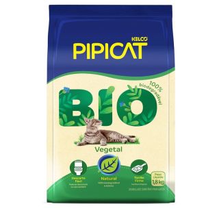 Granulado Sanitário Pipicat Bio Vegetal para Gatos 1,8kg