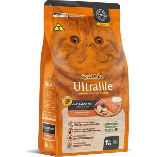 Ração Special Cat Ultralife Castrados 10 + Salmão E Arroz 1Kg