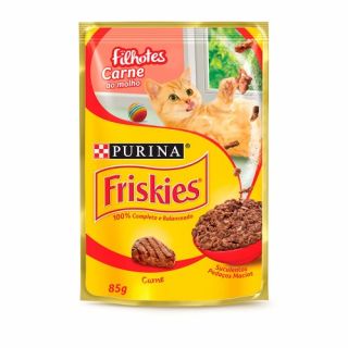 Friskies Filhotes Sache Carne Ao Molho 85g
