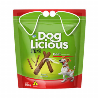 Palito Total Dog Licious Sticks Beef Carne - 500g
