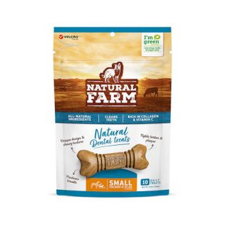 NATURAL FARM DENTAL TREATS SMALL 210g C/10 UN