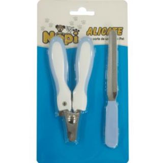 Cortador De Unha Com Lixa Para Cães Azul Napi 13cm