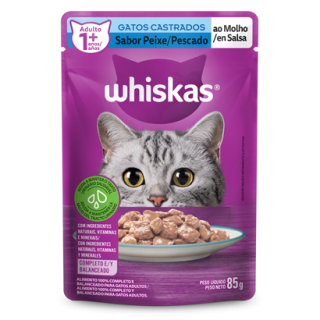 racao-umida-whiskas-para-gatos-castrados-sache-sabor-peixe-85g