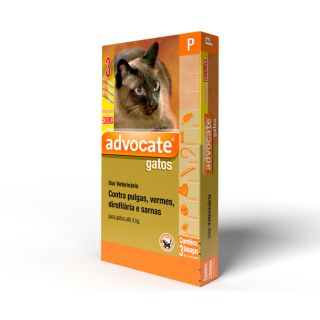 Antipulgas Combo Advocate para Gatos de até 4kg 3x 0,4ml (EMB.ECONOMICA) *