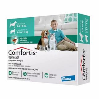 Antipulgas Comfortis para Cães 9/18kg e Gatos 5,4/11kg 560mg