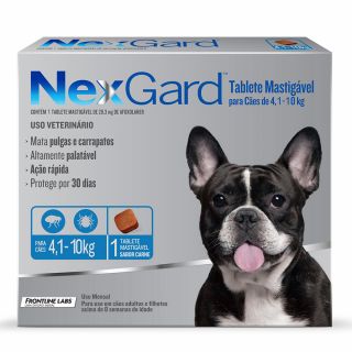 Antipulgas NexGard 1,25 Gr para Cães de 4,1 a 10kg