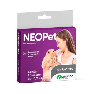 Antipulgas Neopet Ourofino Gatos de 1 a 8Kg 0,32ml