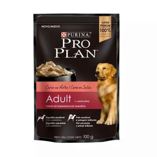 Proplan Cães Adultos Carne ao Molho Sachê 100g