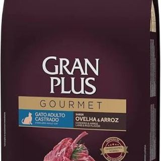GRAN PLUS GOURMET GATO ADULTO CASTRADO OVELHA E ARROZ 10,1kg