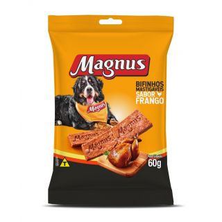 Bifinhos Magnus Petisco Para Cachorros Cães Adultos Sabor Frango 60g