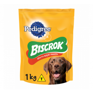 Biscoito Biscrok Pedigree para Cães Adultos de Grande Porte 1Kg