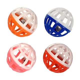 Brinquedo Napi Kit 4 Bolinhas com Guizo para Gatos - Cores Sortidas