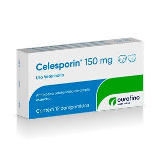 Antibiótico Celesporin para Cães e Gatos 150 mg Ourofino