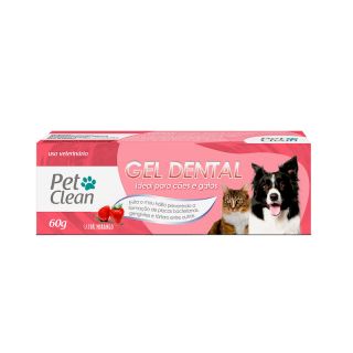 Gel Dental Morango Pet Clean 60g
