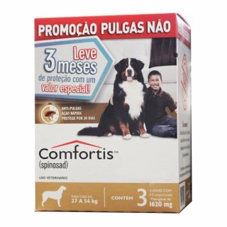 Combo Antipulgas Elanco Comfortis Para Cães De 27 A 54kg - 1620mg