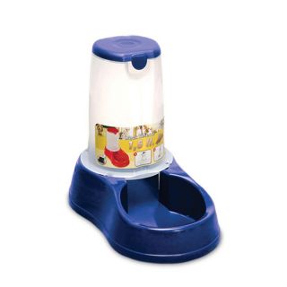 Comedouro C/ Dosador Azul 1,5L para Cães e Gatos - Clalesco