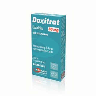 Doxitrat 80mg: antibacteriano ideal para cães e gatos