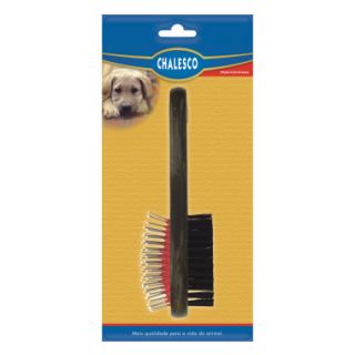 Escova Dupla para Cães - P - Chalesco