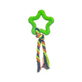 Pet Works Looney Tunes Mordedor TPR Argola Estrela com Corda 7cm (Cores