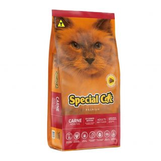 Ração Premium Special Cat para Gatos Adultos Sabor Carne 1Kg