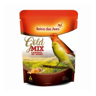 Ração Reino das Aves Canário do Reino para Pássaros Gold Mix - 500g