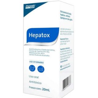 Hepatox Antitóxico para Cães e Gatos Provets 20Ml