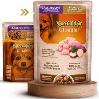 Ração Ùmida Special Dog Cães Adultos Raças Pequenas Frango ao Molho 100g