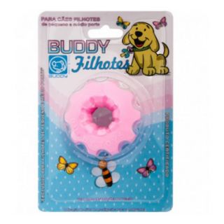 Brinquedo Mini Bolt Rosa Buddy Toys para Cães Filhotes