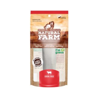 Osso Tubinho Branco Bacon e Queijo para Cães 350g Natural Farm