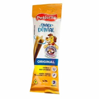 Petisco Snack Dental Petiscao Original Fresh C/3Un 75g 14cm DTSNEX00001