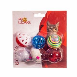 PET WORKS KIT GATINHO ANIMADO C/ 5 UNIDADES