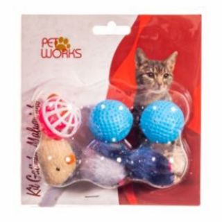 Pet Works Kit Gatinho Maluquinho C/ 6 Unidades