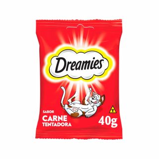 Petisco Dreamies Carne Tentadora para Gatos Adultos 40g